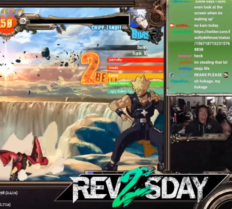 On Tuesday, we play Rev2. That's why it's called Rev2sday.